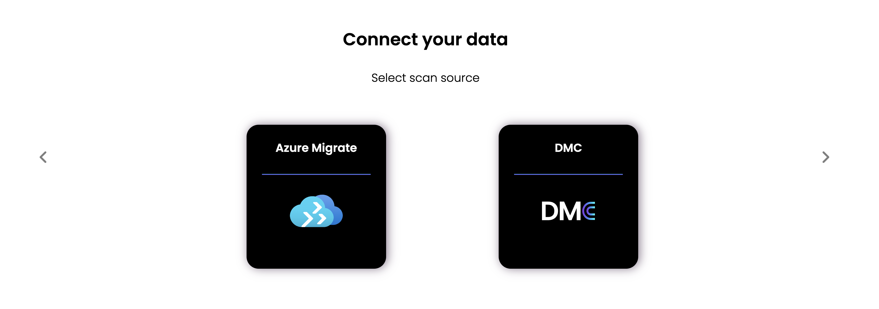 Select the DMC data collection option