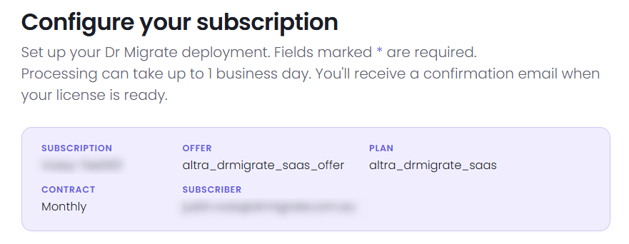 Configure your subscription form